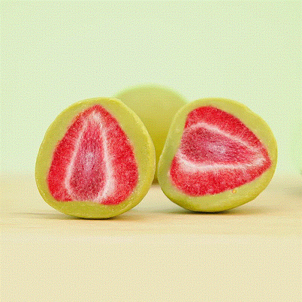 Cocoa butter coated fruits.gif